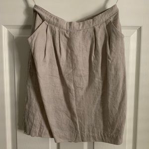 Beige Lace Trim Skirt by Odille Anthropologie sz 2